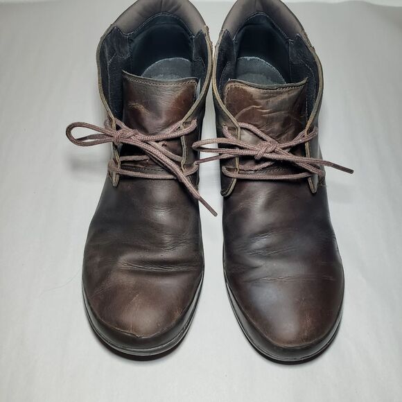 Merrell Veranda "Butter Rum" Brown Leather Ankle Booties Women Size 8.5 - Picture 2 of 11